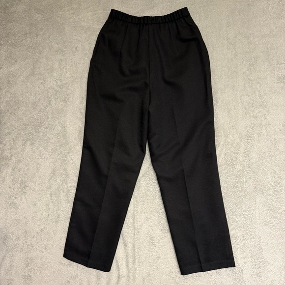 NWT Vintage Napa Studio Black Wool Crepe Trousers – Size 10 Petite, Washable - Picture 5 of 15